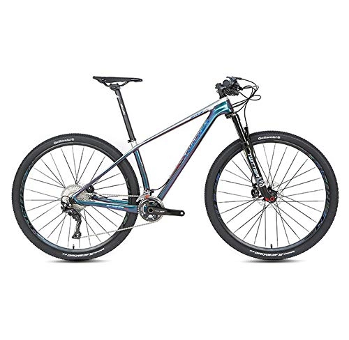 Mountain Bike : Carbon Fiber Mountain Bike with Front Suspension, Featuring 15 / 17 / 19-Inch / Medium Aluminum Frame And 22 / 33-Speed Drivetrain with 27.5 / 29-Inch Wheels And Mechanical Disc Brakes Silver, 22speed, 29×19