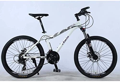 Mountain Bike : Ceiling Pendant Adult-bcycles BMX 24 Inch 27-Speed Mountain Bike For Adult, Lightweight Alloy Full Frame, Wheel Front Suspension Female Off-Road Student Shifting, Disc Brake (Color : White 10)