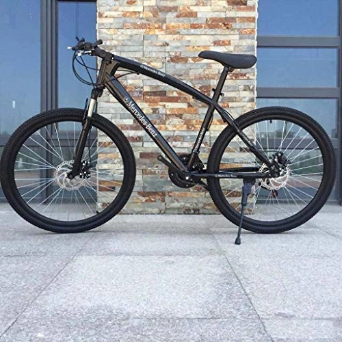 Mountain Bike : Ceiling Pendant Adult-bcycles BMX 26 Inch Mountain Bikes, High-Carbon Steel Hard Tail Mountain Bicycle, Lightweight Bicycle With Adjustable Seat, Double Disc Brake (Color : Black)