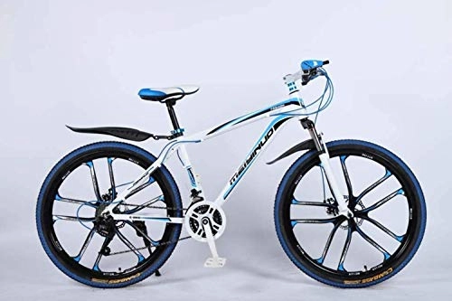 Mountain Bike : Ceiling Pendant Adult-bcycles BMX 26In 24-Speed Mountain Bike For Adult, Lightweight Aluminum Alloy Full Frame, Wheel Front Suspension Mens Bicycle, Disc Brake (Color : Blue 5)