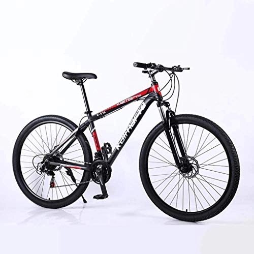 Mountain Bike : Ceiling Pendant Adult-bcycles BMX Bicycle, Mountain Bike, Road Bicycle, Hard Tail Bike, 29 Inch 21 / 24 / 27 Speed Bike, Men Women Lightweight Aluminium Racing Bicycle (Color : Black red, Size : 27 speed)