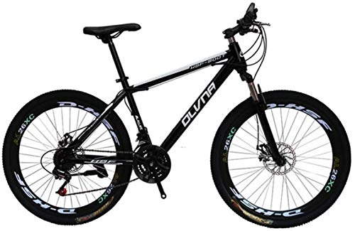 Mountain Bike : Ceiling Pendant Adult-bcycles BMX Mountain Bike Student Bicycle Double Disc Brake Speed Change Mountain Bike Men And Women Adult Car-All Black-high Knife Wheel_26 Inch 21 Speed