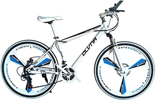 Mountain Bike : Ceiling Pendant Adult-bcycles BMX Mountain Bike Student Bicycle Double Disc Brake Speed Change Mountain Bike Men And Women Adult Car-All White-three Cutter Wheel_26 Inch 21 Speed