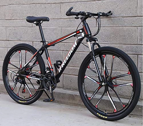 Mountain Bike : CHERRIESU Mountain Bike 26-Inch 27-Speed Adult Speed Bicycle Student Outdoors Bikes, Dual Disc Brake Hardtail Bike, Adjustable Seat, MTB Country Gearshift Bicycle, C