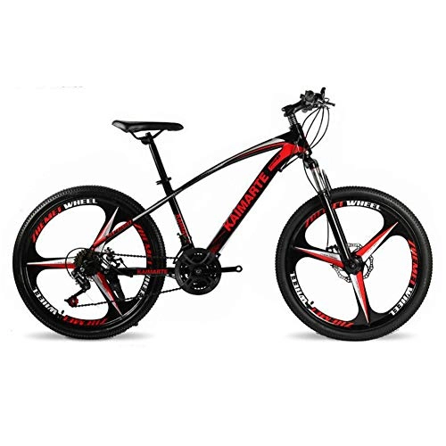 Mountain Bike : CHJ Mountain Bike Bicycle Double Disc Brake Variable Speed Road Bike Male and Female Student Bicycle 21, 24 / 27 Speed 24, 26 Inches, Travel and Tourism, 24 inches, 21 speed