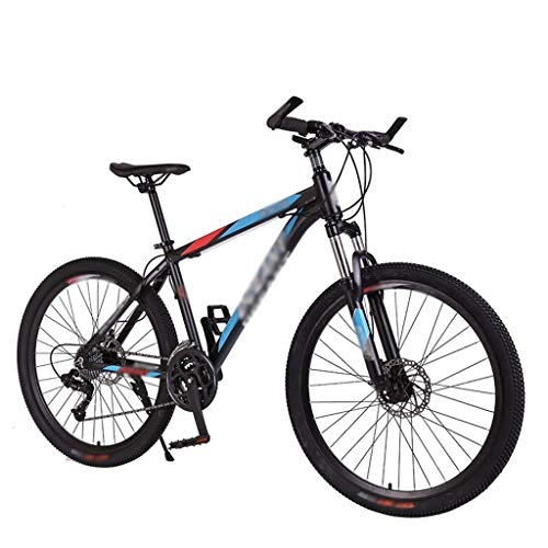 Mountain Bike : CHLDDHC High-carbon Steel Mountain Bike 24 / 26 Inch Adult Double Disc Brake Student Bike