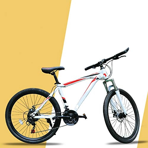 Mountain Bike : chunhe Bicycle 24 / 26 inch integrated finger dial steel frame adult student mountain bike 26 red