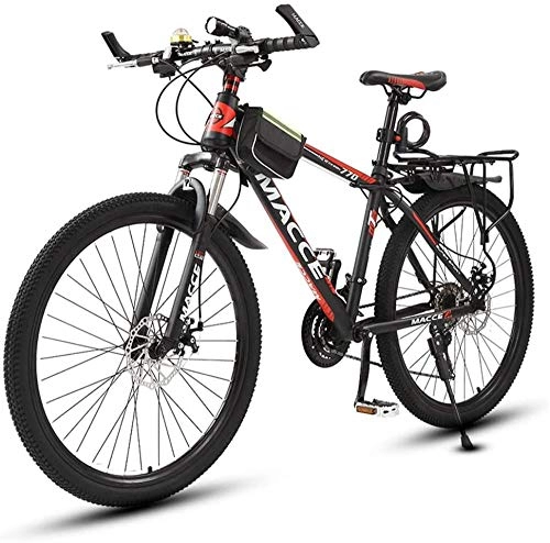Mountain Bike : Citybike, Trekking Bicycle Cross Trekking Bikes 26 'Aluminum Frame Bicycle Fork Suspension With Variable Speed ​​Bicycle-26inch / 21 speed_Black