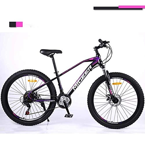 Mountain Bike : CJH Offroad, Outdoors Sport, Variable Speed, Mens 26 inch Mountain Bike, Double Disc Brake Adult Mountain Bikes, Juvenile Student City Road Racing Bike, 2.50 Wide Wheels 21 Speed Bicycle, B