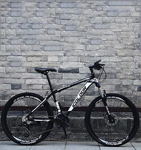 Mountain Bike : Cloth-YG Soft Tail Folding Mountain Bike, Double Disc Brake / High-Carbon Steel Frame Bikes, Off-Road Beach Snowmobile Bicycle, 26 Inch Wheels, Black, 21 speed