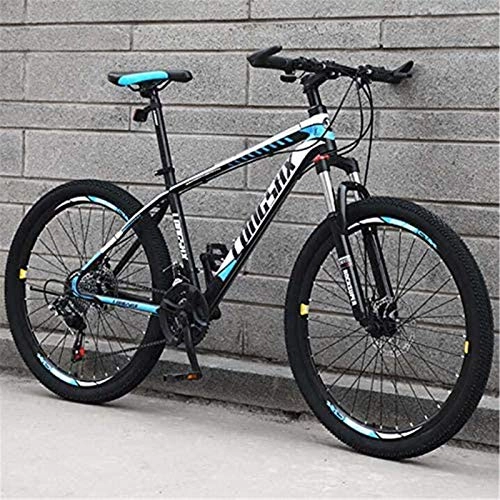 Mountain Bike : CLOTHES Commuter City Road Bike Mountain Bike for Adults Men Women, High-Carbon Steel Frame MBT Bikes, Shock-Absorbing Front Fork Mountain Bicycle, Double Disc Brake Unisex