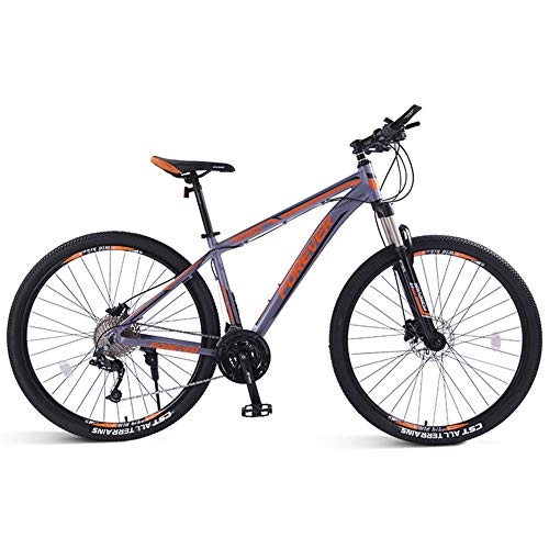 Mountain Bike : CN Cover Mountain Bike, Lightweight Student Bicycle with Strong and Effective Shock Absorption Effect, Double Disc Brakes for Stable Braking, 33 Speed Shifter, 26inches