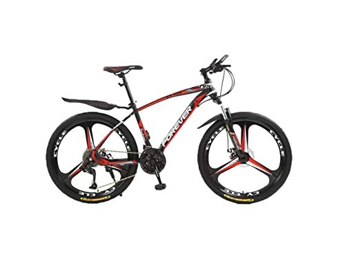 Mountain Bike : CNAJOI-TDFY Mountain Bike 26 Inches, MTB Bicycle with 3 / 6Cutter Wheel, 30-Speed Lightweight Hardtail Mountain Bicycle High-carbon Steel Full Suspension Frame Off-Road Cycling