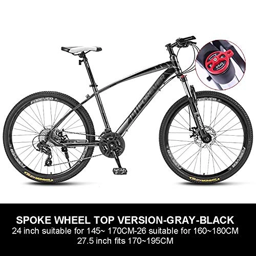 Mountain Bike : COKECO Mountain Bike for Men and Women, 26-Inch Wheels, 26in Mountain Bike, Full Suspension Road Bikes with Disc Brakes, 21 Speed Bicycle Full Suspension MTB Bikes for Men / Women