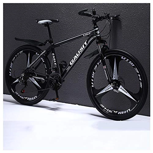 Mountain Bike : COSCANA Mountain Bike, MTB 26 Inch 24-27 Speed ​​Bicycle, Mens / Women Bike High Carbon Steel Front Suspension Road Bike For Adult And TeensBlack-24 Speed