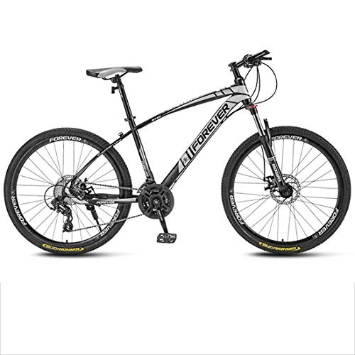 Mountain Bike : CPY-EX 66 inch Mountain Bikes 21, 24, 27, 30 Speed Mountain Bike 26 Inches Wheels Bicycle, White, Red, Blue, Black, B, 21
