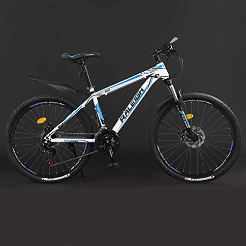 Mountain Bike : CPY-EX Mountain Bike, 21, 24, 27, 30 Speed Mountain Bike, 26 Inches Wheels Bicycle, Black And White, Black Red, White Blue, Black Blue, C, 24