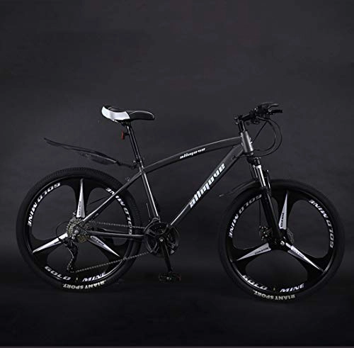 Mountain Bike : CPY-EX Mountain Bike Bicycle, 26 Inch Mountain Bike, PVC And All Aluminum Pedals And Rubber Grip, Aluminum Alloy Frame, Double Disc Brake, (21 / 24 / 27 / 30 Speed), B, 21