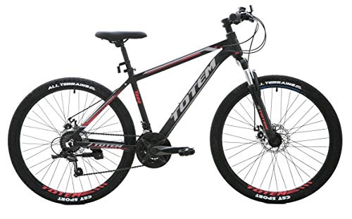 Mountain Bike : Crossfire UK Stock New Totem Mountain Bike / Bicycles Black 26'' wheel Lightweight Aluminium Frame 21 Speeds SHIMANO Disc Brake…
