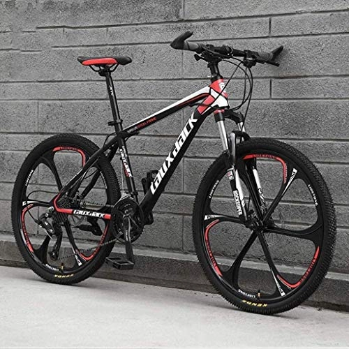 Mountain Bike : CSS 26" Mountain Bike for Adult, 21 / 24 / 27 / 30-Speed High-Carbon Steel Full Suspension Frame, Suspension Fork, Disc Brake Hardtail Mountain Bike 5-27, 27 Speeds