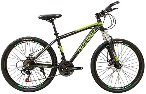 Mountain Bike : CSS Bicycle, Mountain Bike, Road Bicycle, Hard Tail Bike, 26 inch 21 Speed Bike, Aluminum Alloy Shock Absorption Bicycle 6-11, Black Green