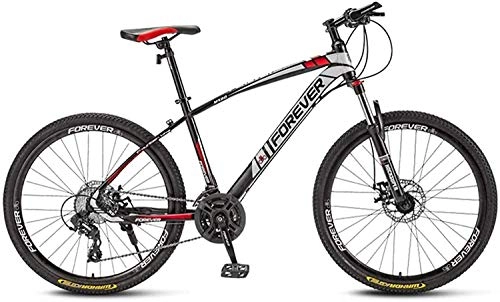 Mountain Bike : CSS Honglianriven Bike 27.5 inch Bicycle Bikes High-Carbon Steel Frame Shock-Absorbing Front Fork Double Disc Brake Off-Road Road Bicycles Rider Height 5.6-6.4Ft 5-29, A, 30 Speed