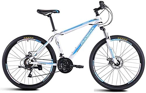 Mountain Bike : CXY-JOEL 21 Speed Mountain Bicycle Aluminum Alloy Frame Lockable Front Fork Double Disc Brake Off-Road Bike for Student Men Women-B_26 Inches