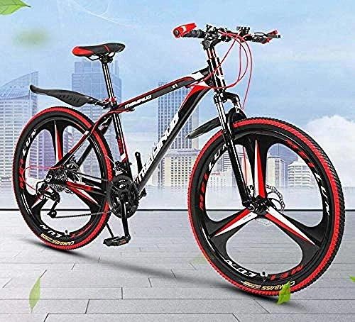 Mountain Bike : CXY-JOEL 26 inch Mountain Bike Bicycle High Carbon Steel and Aluminum Alloy Frame Double Disc Brake PVC and All Aluminum Pedals-B_21 Speed, B