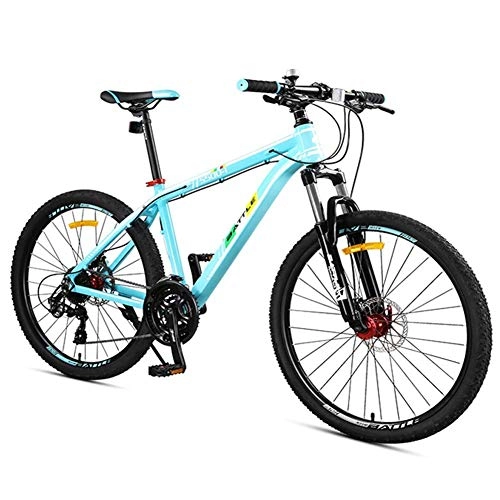 Mountain Bike : CXY-JOEL 27-Speed Mountain Bikes, Front Suspension Hardtail Mountain Bike, Adult Women Mens All Terrain Bicycle with Dual Disc Brake, Red, 24 inch Suitable for Men and Women, Cycling and Hiking (Color