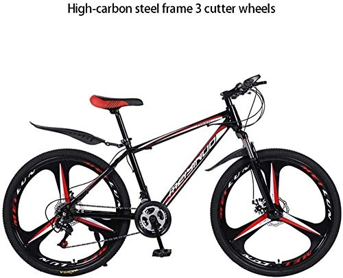 Mountain Bike : CXY-JOEL Lightweight Mountain Bike Dual-Disc Brake 26-Inch Aluminum Alloy / High Carbon Steel 21 / 24 / 27 Speed Mountain Bike Shock Absorption 3S 8 21 Speed-24 Speed_8