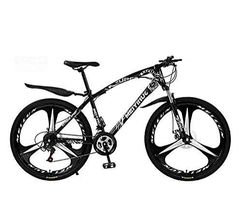 Mountain Bike : CXY-JOEL Mountain Bike Bicycle for Adult High-Carbon Steel Frame All Terrain Hardtail Mountain Bikes-Black_26 inch 24 Speed
