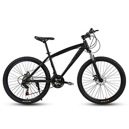 Mountain Bike : D&XQX 30-Speed Mountain Bikes, 26 Inch Adult High-Carbon Steel Frame Hardtail Bicycle, Men's All Terrain Mountain Bike, Anti-Slip Bikes, 21 speed