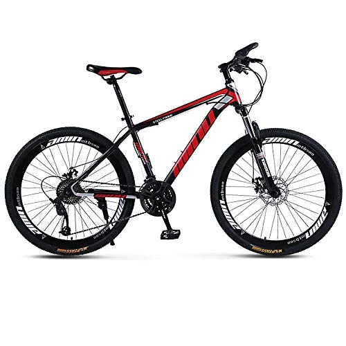 Mountain Bike : DDFGG 26 inch 21 speed mountain bike, outdoor riding, daily work, students going to school, suitable for people 1.5m to 1.85m tallred