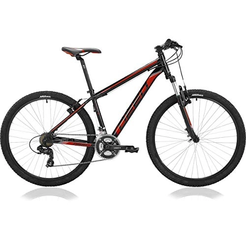 Mountain Bike : Deed Hoop 27.5 Inch 40 cm Men 21SP Rim Brakes Black / Red