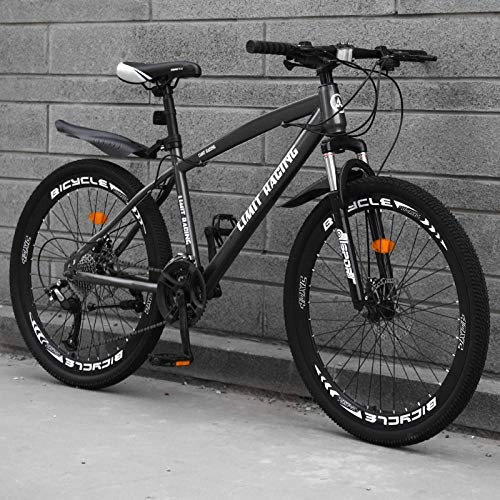 Mountain Bike : DGAGD 26 inch mountain bike bicycle adult one wheel variable speed 40 knife wheel bicycle-gray_27 speed