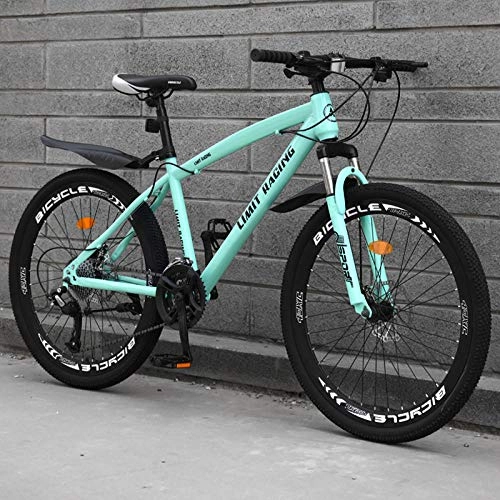 Mountain Bike : DGAGD 26 inch mountain bike bicycle adult one wheel variable speed 40 knife wheel bicycle-Light blue_27 speed