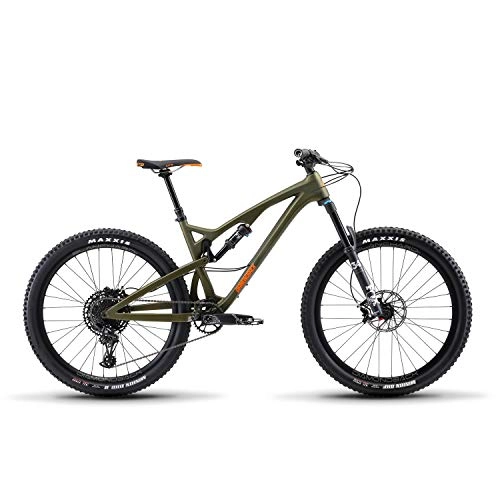 Mountain Bike : Diamondback Unisex's Release 4C Full Suspension Mountain Bike, Green, 15.5" / Small