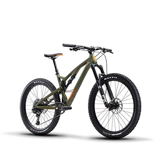 Mountain Bike : Diamondback Unisex's Release 4C Full Suspension Mountain Bike, Green, 17" / M