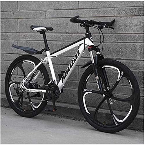 Mountain Bike : ETWJ 26 Inch Mountain Bikes, High-carbon Steel Hardtail Mountain Bike, Mountain Bicycle with Front Suspension Adjustable Seat (Color : B1, Size : 21 speed)