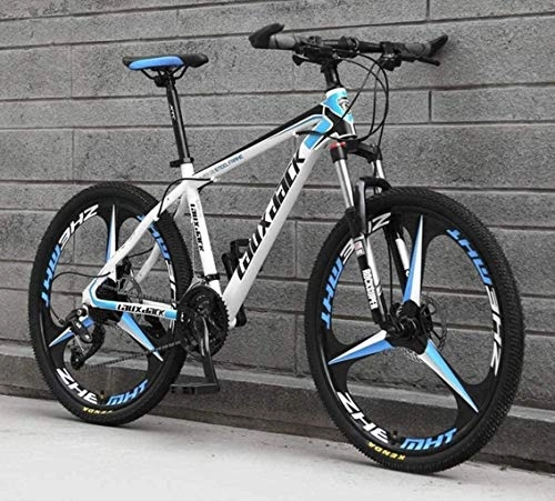 Mountain Bike : ETWJ Adult Mountain Bike 26 Inch, 21 / 24 / 27 / 30 Speed Oil Disc One Wheel Off-road Speed Bicycle, Male Student Shock Bicycle (Color : D, Size : 24)