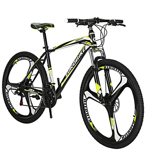 Mountain Bike : Eurobike Mountain Bicycles27.5 inch 3 Spoke Wheel X1 For Men and Women (yellow)