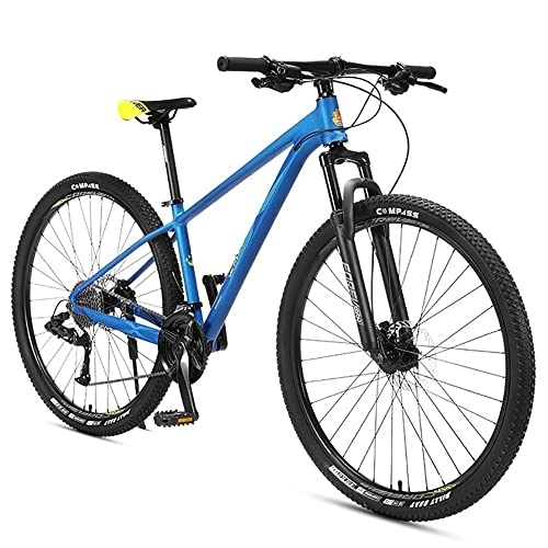 Mountain Bike : FAXIOAWA 29-inch Mountain Bike, 27 / 30 Speed Mountain Bicycle With Aluminum Frame and Double Disc Brake, Front Suspension Anti-Slip Shock-Absorbing Men and Women's Outdoor Cycling Road Bike