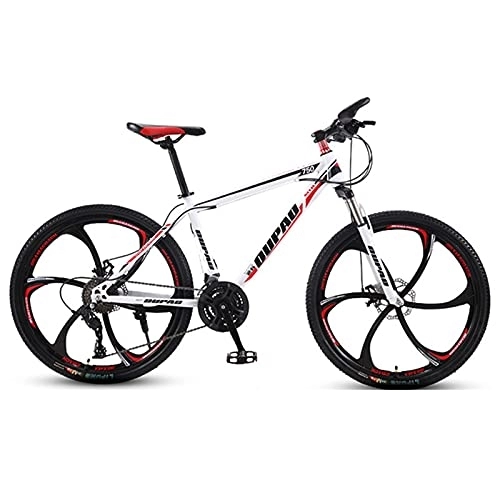 Mountain Bike : FAXIOAWA Mountain Bike, Adult Offroad Road Bicycle 24 Inch 21 / 24 / 27 Speed Variable Speed Shock Absorption, Teenage Students, Men and Women Sports Cycling Racing Ride 10wheels- 24 spd (Wt bu 6wheels)
