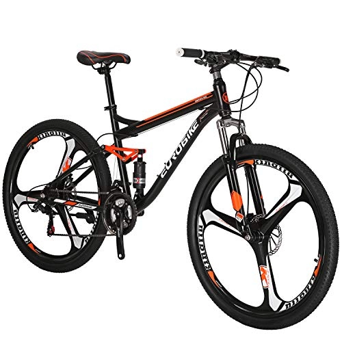 Mountain Bike : Full Suspension Mountain Bikes 27.5 Inches Wheel for Adult 21 Speed Dual Disc Brakes Men Bike Bicycle (Wheel 2)
