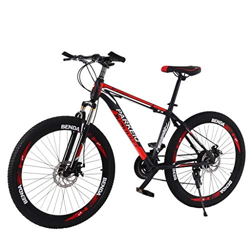 Mountain Bike : GACOZ Outroad 26 Inch Mountain Bike, MTB Bicycle, Mountain Bicycle for Adult Student Outdoors, High-carbon Steel Hardtail Mountain Bike, 21 Speed(Unfoldable) Mountain Bike (red)