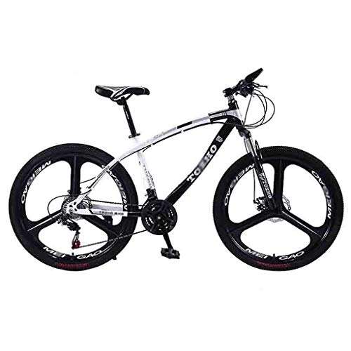 Mountain Bike : GAOTTINGSD Adult Mountain Bike Bicycle Adult Mountain Bike MTB Road Bicycles For Men And Women 24 / 26In Wheels Adjustable Speed Double Disc Brake (Color : Black-26in, Size : 30 Speed)