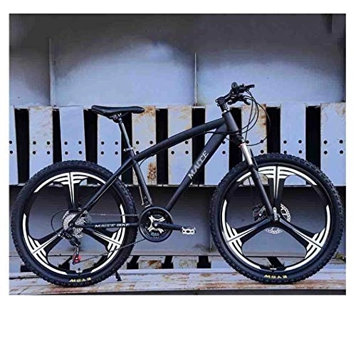 Mountain Bike : GAOTTINGSD Adult Mountain Bike Bicycle Mountain Bike MTB Adult Road Bicycles For Men And Women 26In Wheels Adjustable Speed Double Disc Brake (Color : Black, Size : 24 speed)