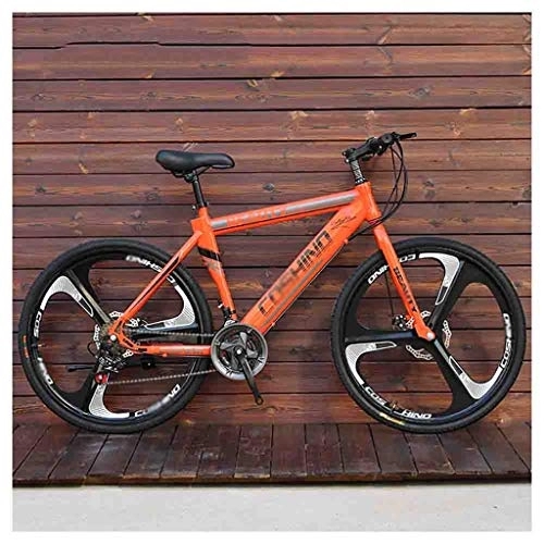 Mountain Bike : GAOTTINGSD Adult Mountain Bike Bicycles Adult Mountain Bike Men's MTB Road Bicycle For Womens 26 Inch Wheels Adjustable Double Disc Brake (Color : Orange, Size : 24 Speed)