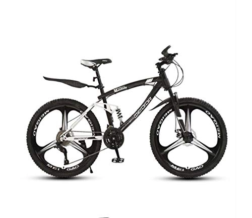 Mountain Bike : GASLIKE Adult Mens 26 Inch Mountain Bike, Student High-Carbon Steel City Bicycle, Double Disc Brake Beach Snow Bikes, Magnesium Alloy Integrated Wheels, C, 21 speed