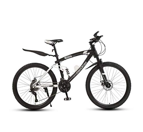 Mountain Bike : GASLIKE Adult Mens Mountain Bike, All Terrain Off-Road Bicycle, Double Disc Brake Beach Snow Bikes, High-Carbon Steel Frame 26 Inch Wheels, C, 27 speed
